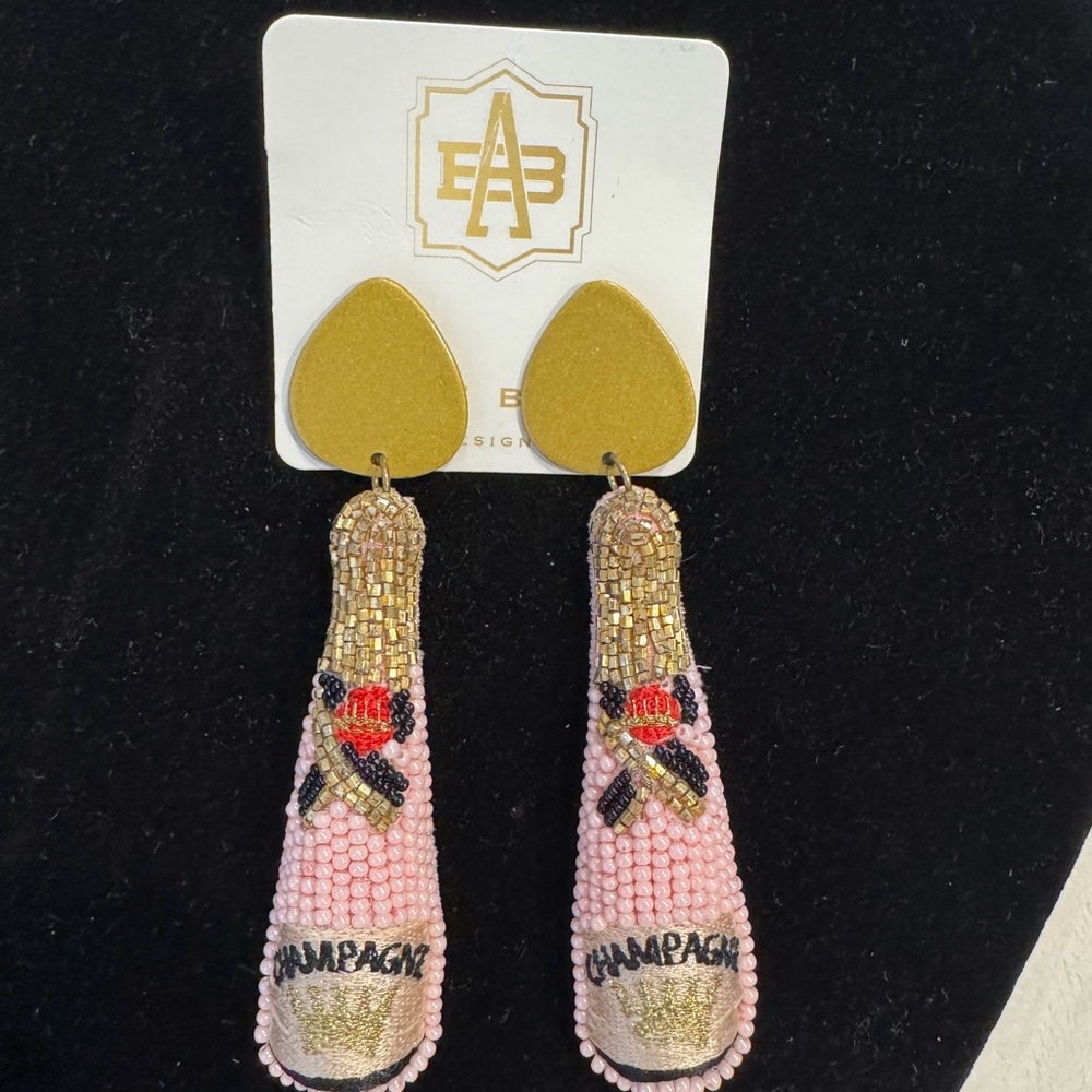 Allie Beads Champagne Earrings